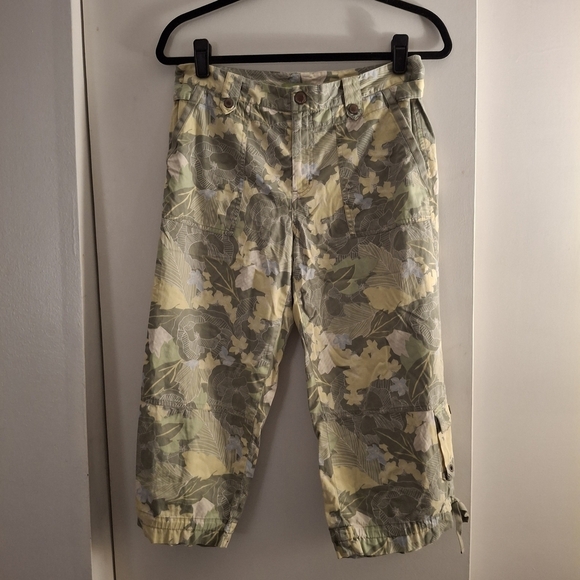 Sigrid Olsen Pants - Sigrid Olsen Women's Leafy Patterned Cargo Pants
